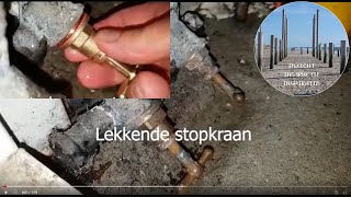 Lekkende stopkraan vervangen repareren [upl. by Nnelg]