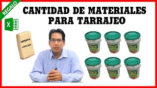 Calculo de materiales para tarrajeo [upl. by Anyahs]