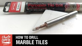 How to Drill a Hole in Marble Tiles  Video 3 of 3 [upl. by Bran781]