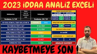 KAZANDIRAN İDDAA UYGULAMASI KULLANIM BİLGİSAYAR VE MOBİL İddaa Analiz Exceli [upl. by Alyad]