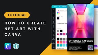 How to Create NFT Art With Canva NFT Trading Card Tutorial [upl. by Ik]