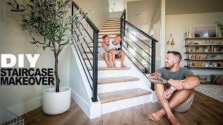 DIY Staircase Makeover [upl. by Zirkle895]