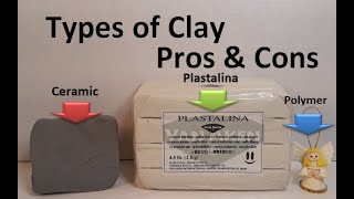 Types of Clay  Pros and Cons ceramic plastalina polymer [upl. by Errot644]