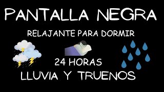 24 HORASLluvia intensa y Truenos  Relajante para Calmar Mente y Dormir Profundamente en 3 minutos [upl. by Eekorehc]