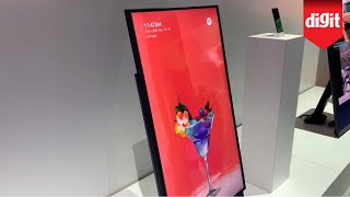 Heres A TV You Can Flip Sideways For Vertical Video Content Samsung Sero TV From CES 2020 [upl. by Fredia]