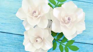 DIY Paper Flowers  Small Gardenia Paper Flowers [upl. by Leira634]