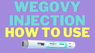 Wegovy Injection How to Use [upl. by Cia]