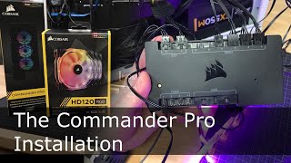 Installing the Corsair Commander Pro with LED strips in a Meshify C Case [upl. by Coleville264]