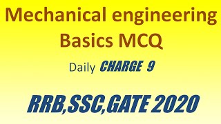 Basics Mechanical engineering MCQ [upl. by Frum]