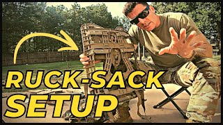 How to Assemble Your Army Rucksack MOLLE 2 [upl. by Harl]