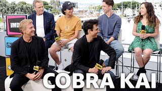 Cobra Kai Serves Up quotBad Senseisquot and Love Triangles  FULL CAST INTERVIEW [upl. by Rekyr]