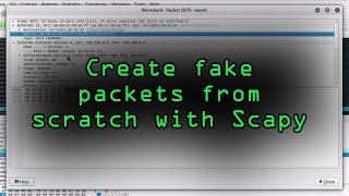 Create Packets from Scratch with Scapy Tutorial [upl. by Siednarb]