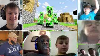 MINECRAFT CREEPER RAP  Dan Bull  ENDING A REACTION MASHUP718 [upl. by Elinad730]