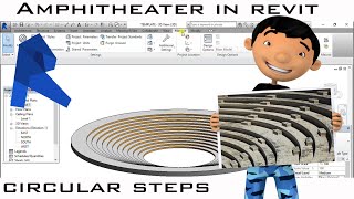 AMPHITHEATRE IS REVIT  CIRCULAR STEP  CONTOUR STEP DESIGN  REVIT TUTORIAL [upl. by Tehcac477]