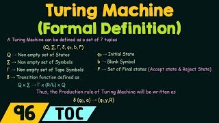 Turing Machine Formal Definition [upl. by Eilrac512]