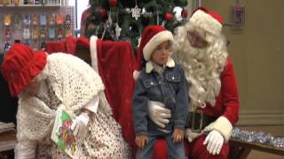 Santa and Mrs Claus visit Wellington Ohio on 12112 [upl. by Ahouh]