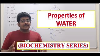 1 Properties of WATER  Biochemistry  Notes and Practice Questions in description [upl. by Faith]