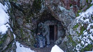 Trapped in a Blizzard Mysterious Cave Shelter Saves My Life [upl. by Nodarb]