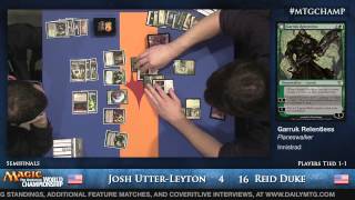 2013 Magic World Championship Semifinals Reid Duke vs Josh UtterLeyton Modern [upl. by Annaoi783]