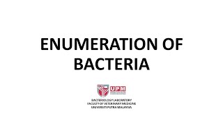 Enumeration of Bacteria [upl. by Assenar]