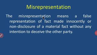 Misrepresentation [upl. by Imit]