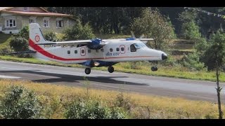 Landings and Takeoffs at Lukla Airport 2800m  New High definition footage [upl. by Marie179]