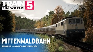 MITTENWALDBAHN DETAILS  TRAIN SIM WORLD 5 [upl. by Kessiah]