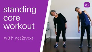 Standing Abs Workout for Seniors Beginner Friendly [upl. by Siekram]