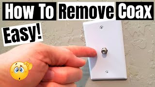 COAX OUTLET REMOVAL  HOW TO [upl. by Yaral]