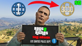 MAKING MONEY AS A LEVEL 1  Rags to Riches Solo Ep 1  GTA Online [upl. by Arehsat]