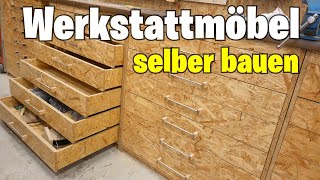 Werkstattmöbel Selber Bauen Der Schubladenschrank [upl. by Bocaj372]