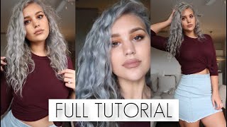 HOW TO SILVER HAIR AT HOME FULL TUTORIAL [upl. by Eerej471]