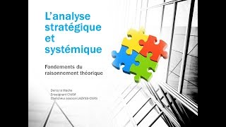 Lanalyse stratégique amp systémique [upl. by Winsor]