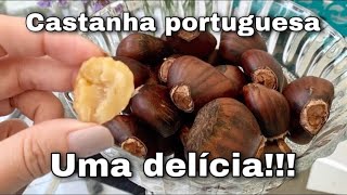 Castanhas portuguesas Facílimas de fazer deliciosas de comer e super saudáveis [upl. by Yrrehc]