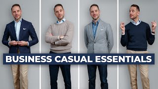 The ULTIMATE Business Casual Capsule Wardrobe  15 Menswear Wardrobe Essentials [upl. by Monty]