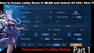 How to create tournament room in mobile legends  Get your ID verified and Access MLBB Advance Lobby [upl. by Chiang394]