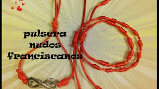 Como hacer pulseras de nudos franciscanos bracelets [upl. by Montanez]