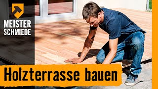 Holzterrasse bauen  HORNBACH Meisterschmiede [upl. by Rab447]