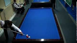 Billard 1 bande KAHOFER VS VILLIERS [upl. by Nniroc]