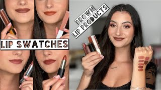 BEST DRUGSTORE BROWN Lipsticks  Liquid Lipsticks  Lip Swatches  Review [upl. by Anileda]