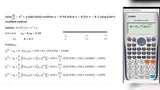 Numerical Analysis  Eulers Modified Method A shortcut method to solve problems [upl. by Ozen]