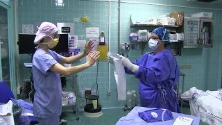 Gowning amp Gloving Procedures Surgical Teaching Unit  McGill University  JGH [upl. by Ainocal]