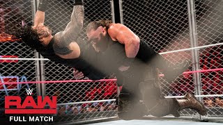 FULL MATCH  Roman Reigns vs Braun Strowman  Steel Cage Match Raw Oct 16 2017 [upl. by Carhart]