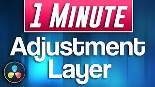 How to Add an Adjustment Layer in Davinci Resolve [upl. by Snyder]