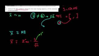 STATISTICS I How To Construct A 95 Confidence Interval For The Population Mean [upl. by Anirod494]