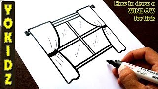 How to draw a WINDOW easy [upl. by Jeromy]