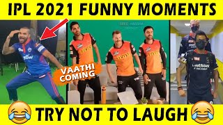 Vivo IPL 2021 Funny Moments 😂😂  Dressing Room Fun Videos  Kohli Dhoni Warner RCB [upl. by Mattheus]