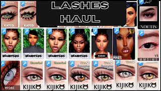 Lashes Haul  CC Folder  SIMS 4 [upl. by Danya]