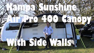 Kampa Sunshine Air Pro 400 amp Side Walls [upl. by Lihcox]