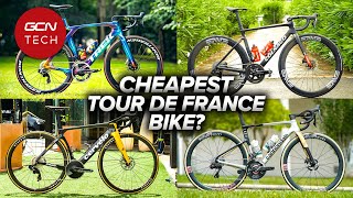 Tour De France Bikes Ranked Cheapest To Most Expensive [upl. by Abbot]